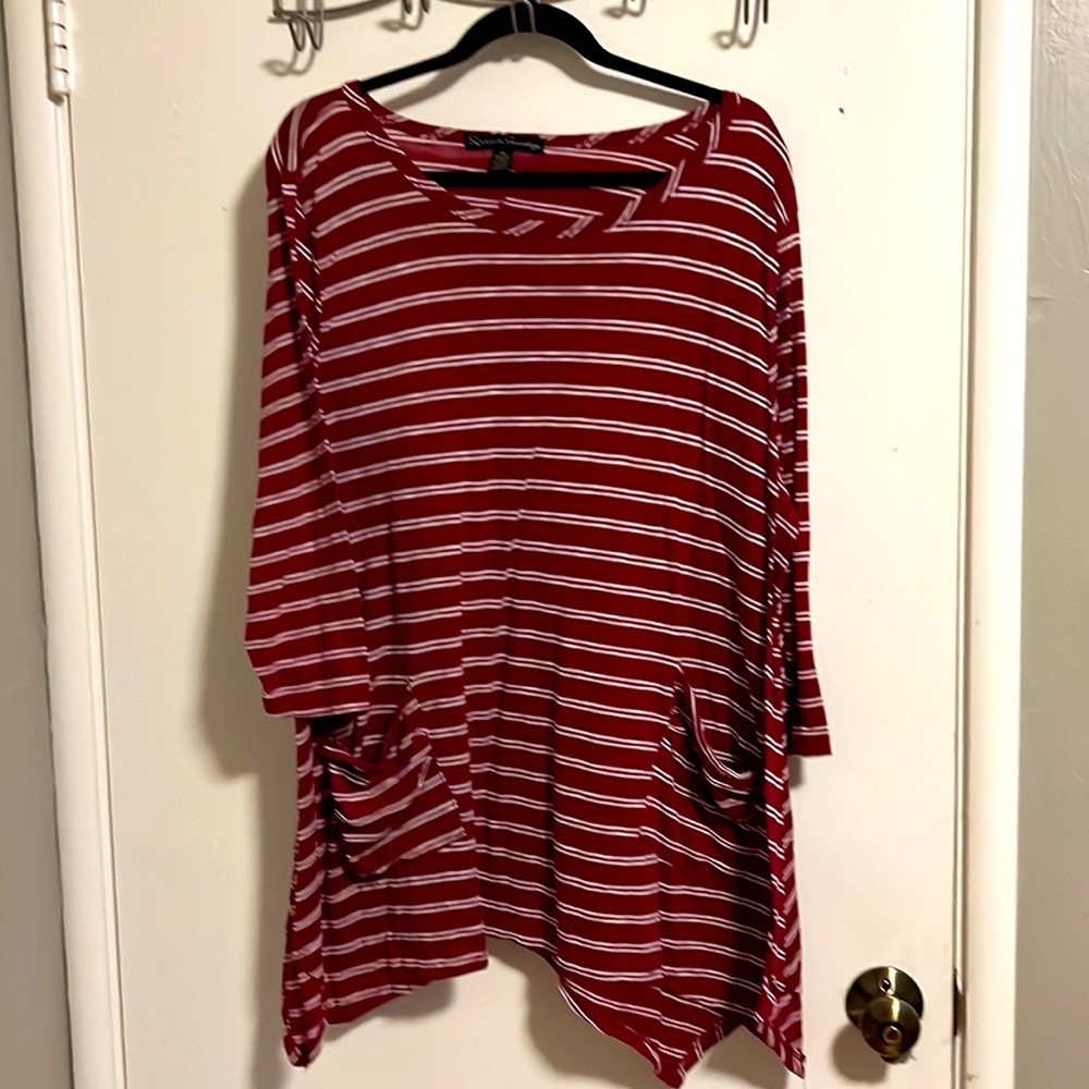 Wine/ burgundy tunic